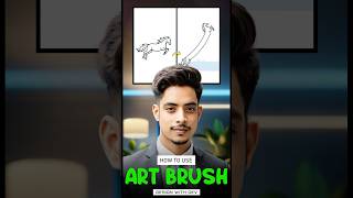 Try this Pro tricks to create an Art Brush in Adobe Illustrator🔥 graphicdesigner illustrator [upl. by Enitsrik399]