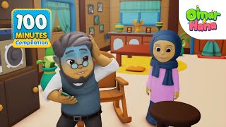 Omar amp Hana English 100 Minutes Compilation islamiccartoonforkids [upl. by Dana903]