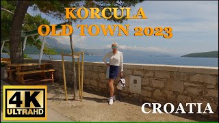 Korcula Croatia Old Town 4K Walking Tour  April 2023 [upl. by Iegres896]