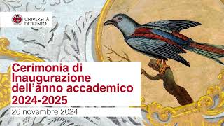 Inaugurazione dellanno accademico 20242025  videoclip [upl. by Annayi276]