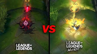 Lunar Empress Morgana VS Coven Morgana Skin Comparison Wildrift VS League of Legends [upl. by Berty102]