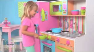 Kidkraft Deluxe Big and Bright Kitchen [upl. by Ahsaenat530]