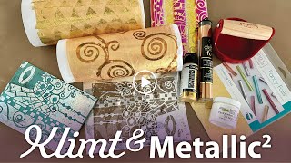 Gustav Klimt Inspired Patterns and Metallics–Tutorial Tidbits [upl. by Ruperta]