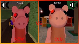 PIGGY OLD DESIGN PIGGY NEW VS OLD JUMPSCARE SOUND GAME BY DaMiniToon [upl. by Nirrad]