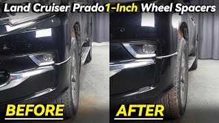 Toyota Land Cruiser Prado 1Inch Wheel Spacers Before And After  BONOSS OffRoad Accessories [upl. by Tamas]