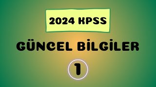 2024 KPSS EkysEkpssOrtaöğretimÖnlisansLisans Güncel Bilgiler 1 Video [upl. by Aneral]