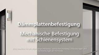 Dämmung befestigen mit Schienensystem  Wärmedämmung  WDVS  FassadendämmungVerarbeitung [upl. by Mckenzie]