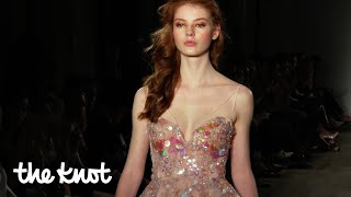 Colorful Wedding Dress Trend  Spring Bridal Fashion Week  The Knot [upl. by Nesyt]