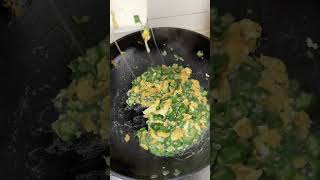 Cook Okra with Egg food goodfoodinthevillage cooking [upl. by Tirrag330]