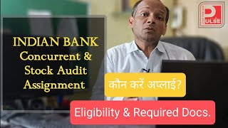 Concurrent Audit of Indian Bankकैसे और किसको करना है Apply Eligibility and Required Docs icai [upl. by Notsahc]