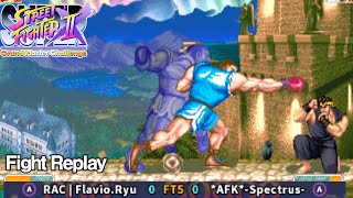 Arcade Super Street Fighter2x RACFlavioRyu VS AFKSpectrus retro capcomgames ストリートファイター2 [upl. by Oel]