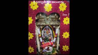 Day 7 saraswathidevi hyd dasaracelebration alankaram saraswati saraswathi trending 9 Oct 2024 [upl. by Shani]