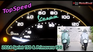 TopSpeed 2024 Vespa Primavera 150 iGet ABS  Sprint 150 iGet ABS [upl. by Murphy]