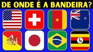 Adivinhe as BANDEIRAS 🚩 De qual País é a Bandeira 50 Bandeiras para Testar seus Conhecimentos [upl. by Jonna]