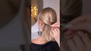 Clip  EsteticaItalianaacademy Tutorial acconciatura capelli medi tutorial clip video [upl. by Aleehs]