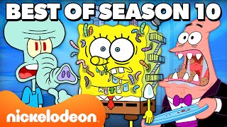 SpongeBobs Best of Season 10 Marathon for 90 MINUTES  Nicktoons [upl. by Eidualc289]