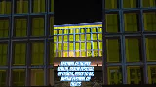 Berlin Festival of Lights 2024  A Luminous Journey Through the City [upl. by Yrrum]