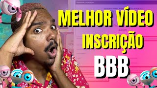 INSCRIÇÃO BBB COMO GRAVAR O VÍDEO DE INSCRIÇÃO [upl. by Fillander236]