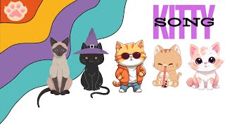 Kitty Kitty Meow Meow 🐱  Fun Kids Song About Cats  Sing Along with Lyrics [upl. by Sapers]