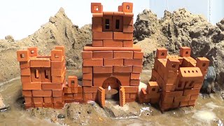 MINI BRICK CASTLE DESTROY  DAM BREACH MODELING [upl. by Nalek]