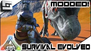 MODDED ARK Survival Evolved  BATTLE PHIOMIA BATTLE RAPTOR E17  Gameplay [upl. by Ahsiekyt]