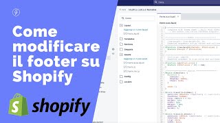 Come Modificare il Footer con Shopify e Aggiungere la PIva [upl. by Bennett]