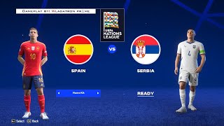 ⌨️ FC 24  UEFA Nations League 2⚽2425  4th Match 🐂 SPAIN 🆚 SERBIA 🦅 [upl. by Allerus]