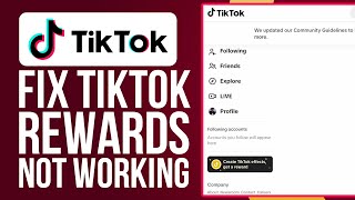 How To Fix TikTok Rewards Not Working 2024 Easy Steps [upl. by Ailimac]