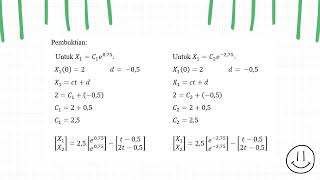 PERSAMAAN DIFERENSIAL DALAM SISTEM LINIER  MATEMATIKA TEKNIK [upl. by Gristede]