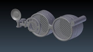 Blender Modeling Spy Goggles Part 2 [upl. by Miza]