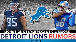 Lions Rumors On Signing Bud Depree Kyle Peko amp CJ Moore Packers SALTY Over Lions Terrion Arnold [upl. by Goldy]