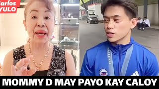 DI ITO INAASAHAN NI CARLOS YULO NAGULAT SA SINABI NI MOMMY DIONISIA PACQUIAO SA KANYA [upl. by Eulaliah121]