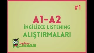 A1 A2 İngilizce Dinleme Alıştırmaları Listening in English 1 [upl. by Yar]