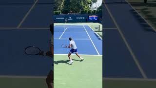 Borna Gojo CRO serving for the match whips a FH winner down the line tennis usopen atp [upl. by Castra]