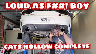 COMPLETE HOW TO HOLLOW YOUR DODGE CHARGER CHALLENGER CATS AND AVOID EXHAUST TICKETS [upl. by Amapuna508]