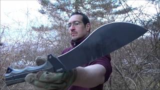 Kubey Kukri Machete KU241 Full Review  Handy and Compact [upl. by Enajyram]