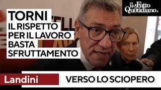 Verso lo sciopero generale Landini quotBasta sfruttamento è ora della rivolta socialequot [upl. by Aurore]