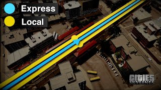 How to Set Up A Metro With Local amp Express Service Correctly  Cities Skylines [upl. by Erlinna]