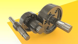 How to Model a Speed Reducer  Transmission Gears  Inventor [upl. by Nnylarac]