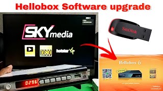 SKY media set Top box Hellobox Software upgrade process pendrive [upl. by Quentin447]