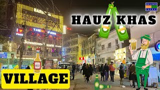 Hauz khas village  DELHI CLUBCAFEBARRESTAURANT [upl. by Acila]