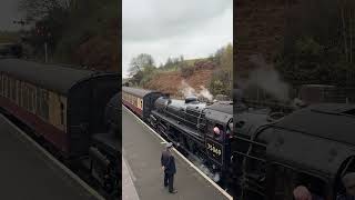 BR Riddles 4MT 75069 arriving into Bridgnorth Station on the Severn Valley Railway steamengine [upl. by Notlrac]