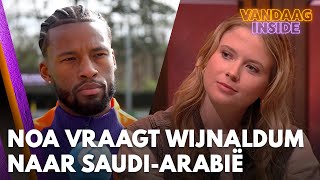 Noa Vahle vraagt Wijnaldum naar keuze voor SaudiArabië na eerdere boycot Vandaag Inside [upl. by Notrom]