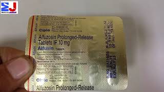 Alfusin Tablet  Alfuzosin Hydrochloride 10mg tablet  Alfusin tablet use side effects review Hindi [upl. by Wolford60]