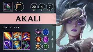 Akali Top vs Fiora Legendary  EUW Master Patch 1418 [upl. by Elletnuahs163]