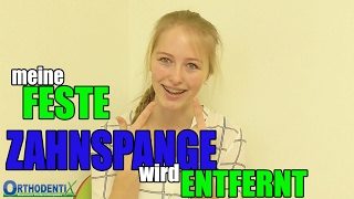 Feste ZAHNSPANGE wird ENTFERNT  Orthodentix [upl. by Lail]