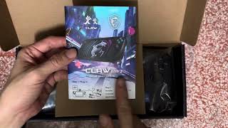 MSI Claw A1M core ultra 7 unboxing [upl. by Anier]