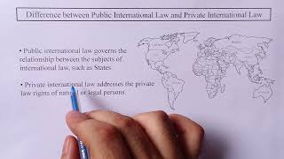 DIFFERENCE BETWEEN PUBLIC INTERNATIONAL LAW AND PRIVATE INTERNATIONAL LAW  LAW EXPLORER [upl. by Yeliw]