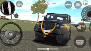 Dollar Song Modified Mahindra Black Thar  Indian Cars Simulator 3D Android gameplay new video [upl. by Asalocin502]