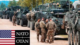 US Army NATO Soldiers and armored vehicles during military exercises in Eastern Europe [upl. by Gherardi]